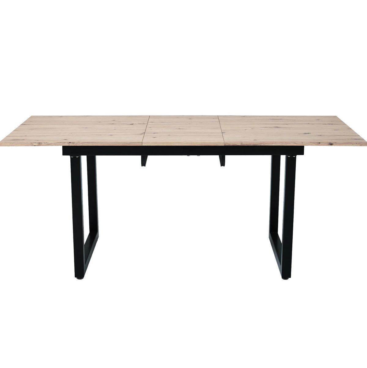 Table à manger extensible style industriel L140/180 × P80 × H75 cm – vue produit