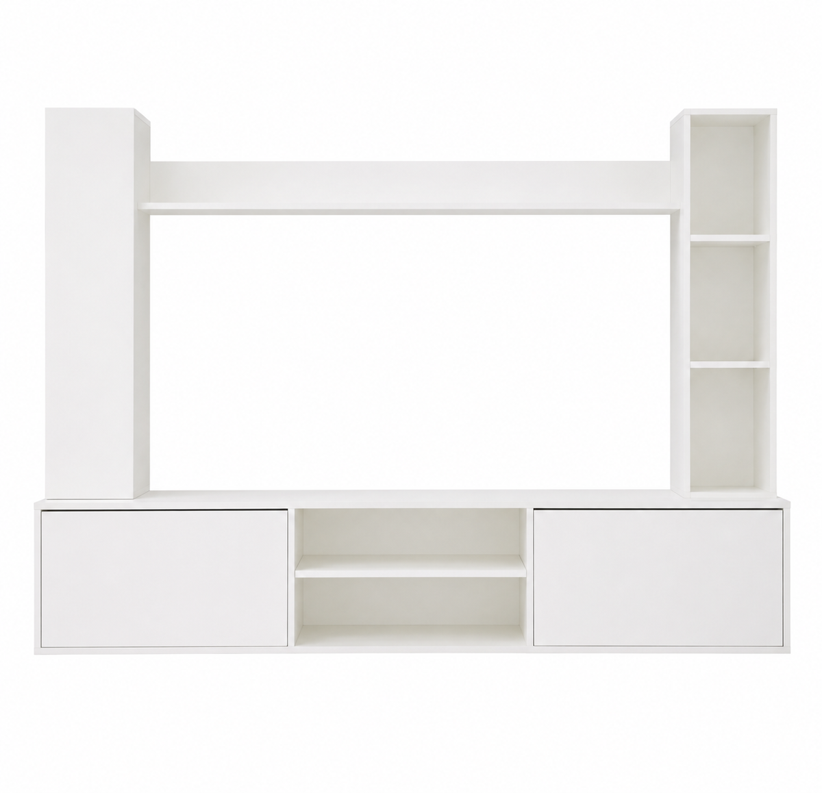 Ensemble Meuble TV 4 pièces 180 cm - Blanc mat — vue 2