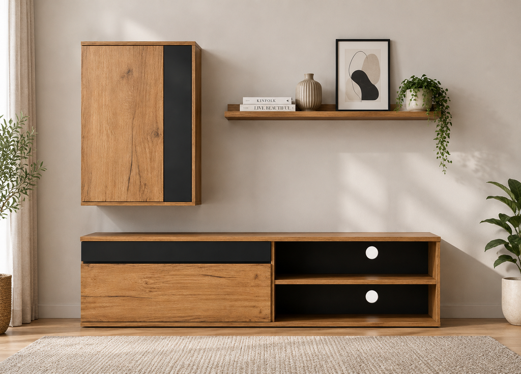 Ensemble meuble TV 140 cm 3 pièces — vue 4