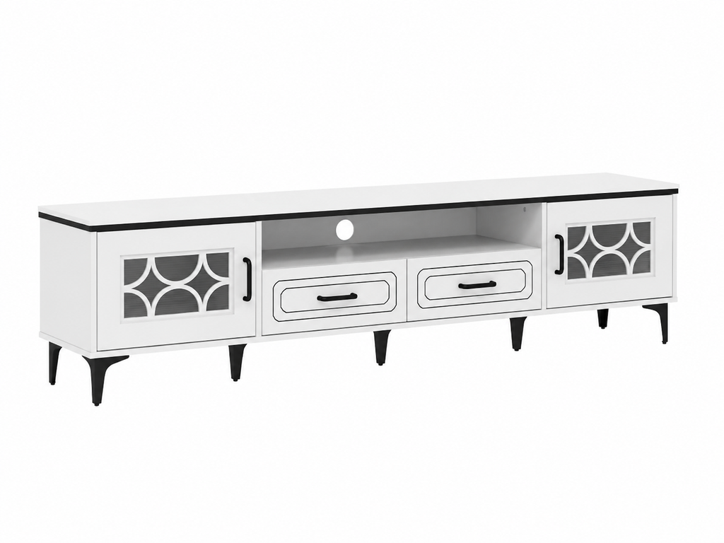 Meuble TV 180 cm pieds métal — vue 2