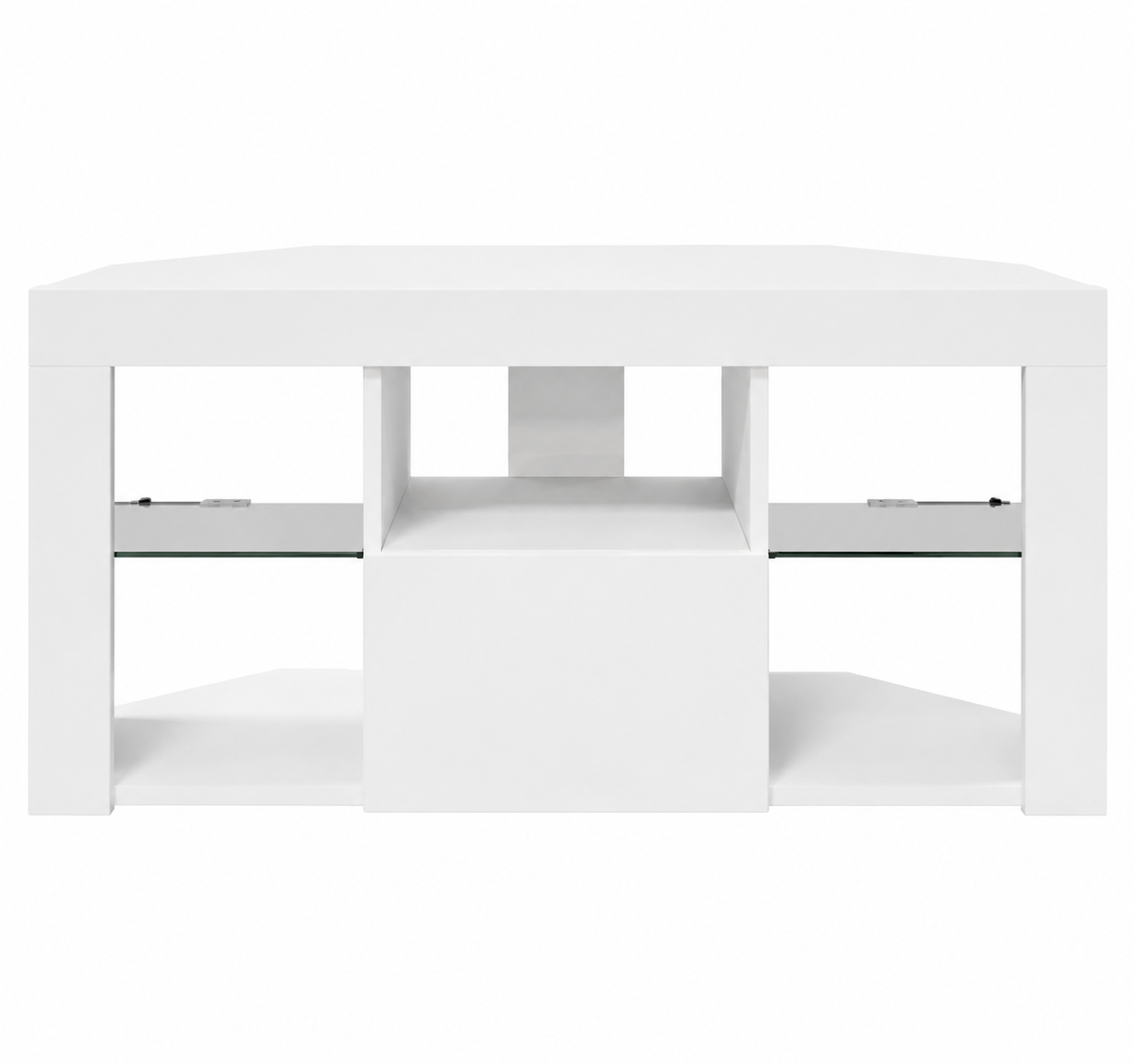 Meuble TV d'angle mural avec éclairage LED — vue 3